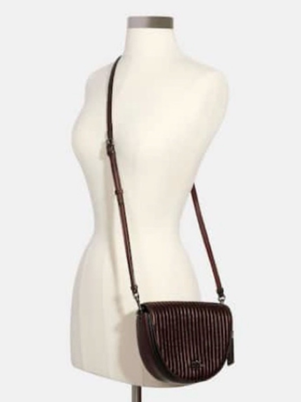 COACH Ellen Crossbody Nappa Leather w/ Linear Quilting - Picture 12 of 13